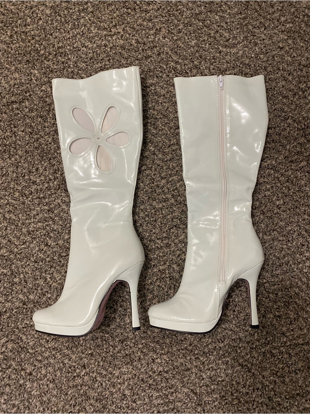 Leg Avenue Boots 7 Love Child 60s 70s Costume Halloween Coquette Boho Hippie Pop
